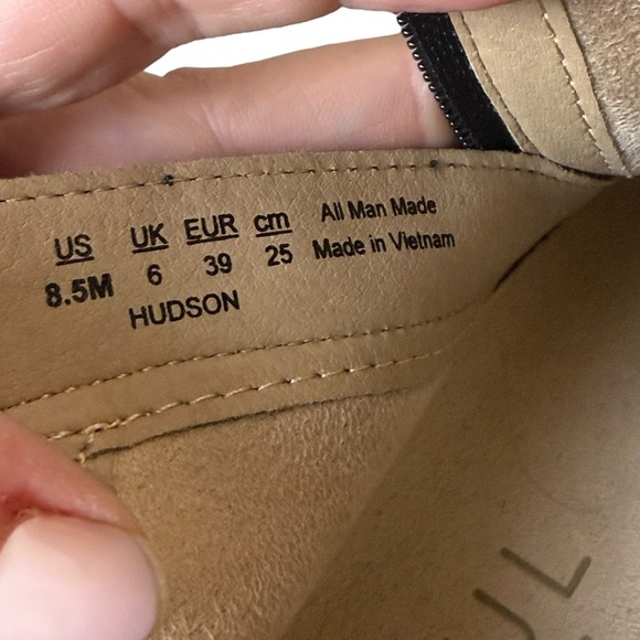 Soul Naturalizer Hudson Womens Sz 8.5 Black Faux Leather Zip Wedge Ankle Booties - Picture 9 of 9